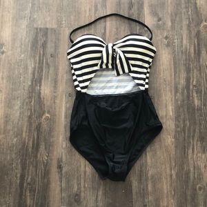 Striped one piece